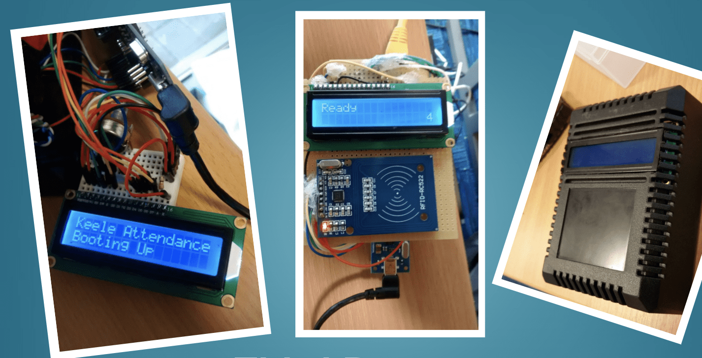 Prototype Attendance Reader R2 with LCD screen