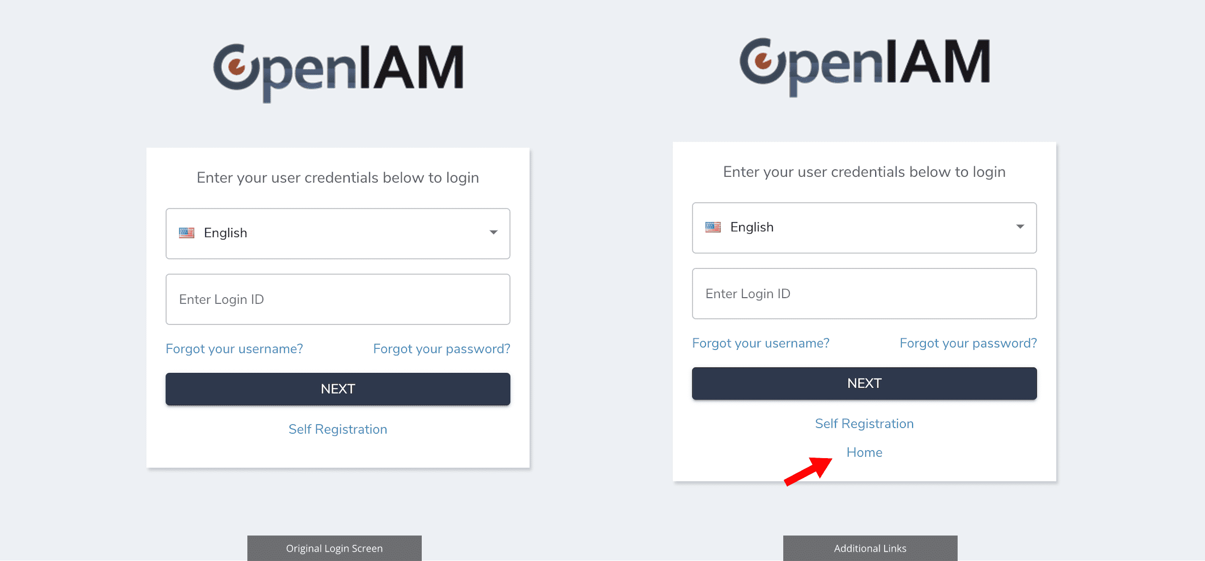 OpenIAM Login Screen