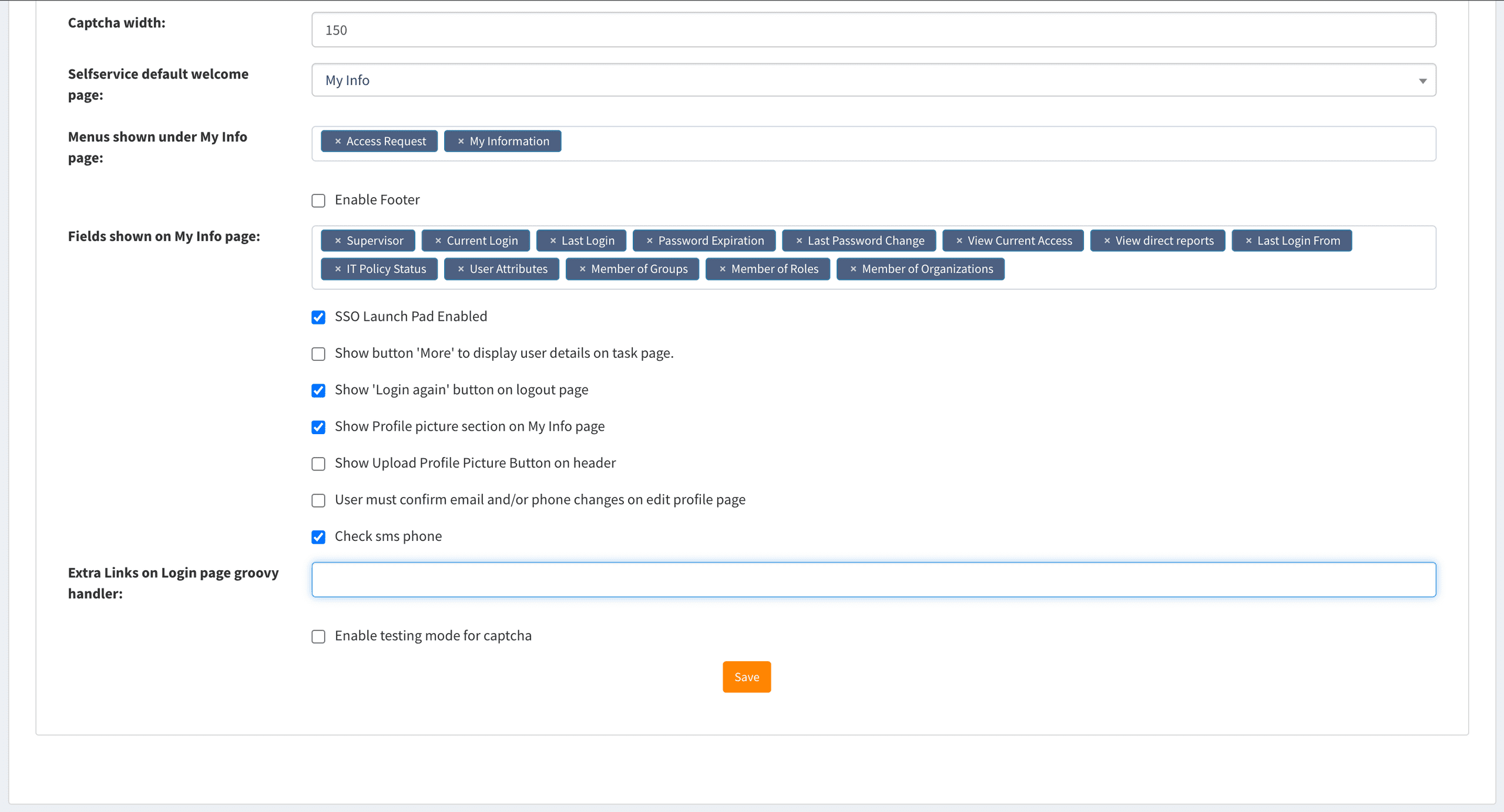 System Configuration UI Tab cont